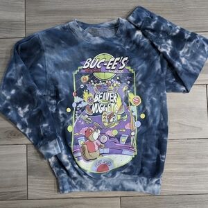 Buc-ee's Tie Dye Pinball Beaver Nuggets Crew Neck Sweatshirt
